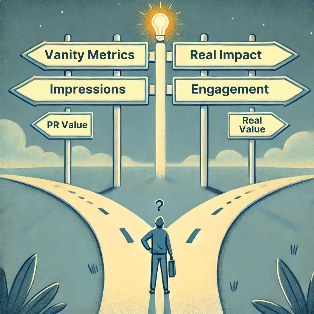 *PR Value, a term commonly used in some markets, is typically calculated by multiplying the Advertising Value Equivalent (AVE) by a number. AVE itself is derived by measuring editorial space and multiplying it by the advertising rate of that media outlet.